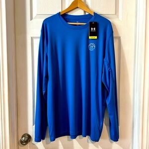 Men’s Under Armour Loose Drift Tide Knit Mtn 2XL UPF 30 top shirt swim protector